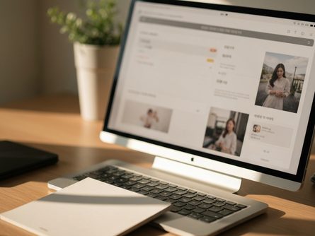 세금 서류가 놓인 나무 책상 위에 펜과 계산기, 영수증 봉투