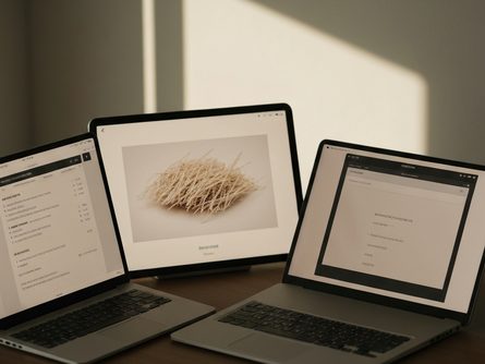 계산기와 금융 서류, 소득 명세서가 놓인 책상 위 전경