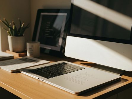 손으로 잡은 연금저축 통장과 세금 환급 계산서 클로즈업, 흐릿한 은행 창구 배경